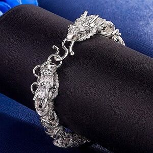 STERLING SILVER DRAGON BRACELET